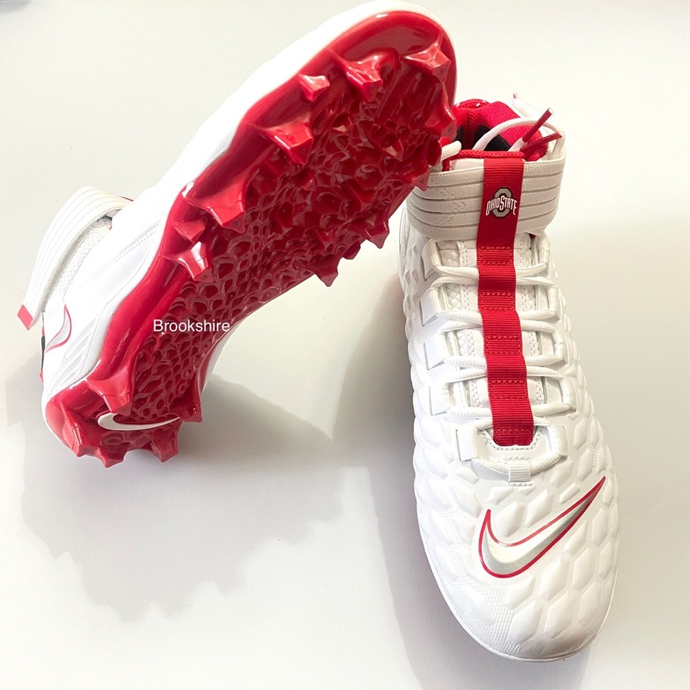 NWOB Nike Force Savage Pro 2 Ohio State Football Cleats PE Size 11 CI9869-111